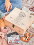 Personalized Baby Footprint Memory Box with Birth Details